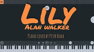 Lily - Alan Walker, K-391 & Emilie Hollow - piano cover (by Peter Buka) tutorial transcription