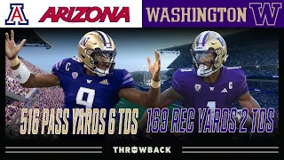 Penix & Odunze DOMINATE! (Arizona vs. Washington 2022, October 15)