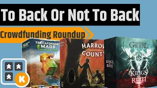 To Back Or Not To Back - Tainted Grail, Harrow County, Terraforming Mars Dice & More!!!