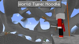 Beating Minecraft's Noodle World Type