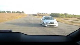 bmw 540 e39 vs x5 m roll-on 30-180km/h