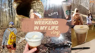 COLLEGE WEEKEND IN MY LIFE vlog | hiking, studying for midterms, good vibes :)