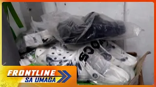 P18-M na halaga ng pekeng tsinelas, nasabat sa isang warehouse | Frontline Sa Umaga