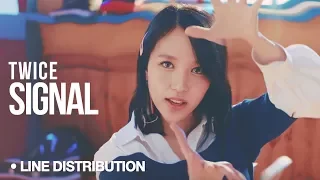 TWICE (트와이스) - Signal : Line Distribution (Color Coded)