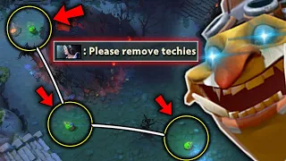 This Techies is from the Future -- OMG The Most Accurate Mines Spot ever