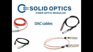 SFP/QSFP DAC cables