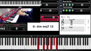 Nice Chords in Db Tutorial!! #tutorial #jazz #piano #nord #gospelmusic #cover