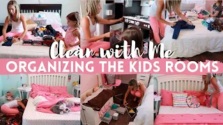 CLEAN WITH ME // ORGANIZING MY KIDS ROOMS & DECLUTTERING THEIR CLOTHES