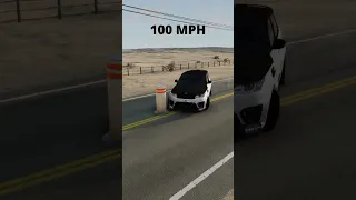 Land Rover Range Rover VS Bollard in BeamNG drive