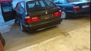 E34 M5 Touring supersprint exhaust system soundcheck :O