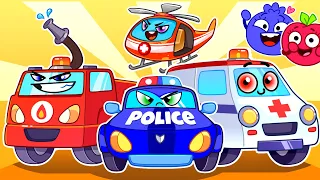 BEST Rescue Team 🚗🚑🚒🚅 | 40min✨| Kids Song | Preschool Songs | VocaVoca Berries #car #cartoon