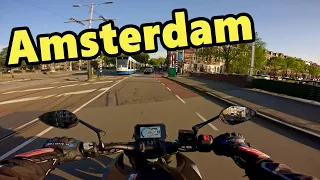 Amsterdam on a Motorcycle | 2024 Suzuki GSX-8S | Pure Sound