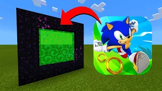 How To Make A Portal To The Sonic Dash Dimension in Minecraft!