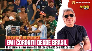 Emiliano Coroniti sobre la represión a hinchas argentinos en el Maracaná // #NadieNosPara