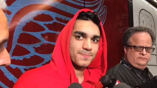 Red Wings’ Andreas Athanasiou has dominant game