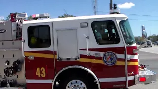 Orange County Fire Rescue Engine 43 and Rescue 43 Responding