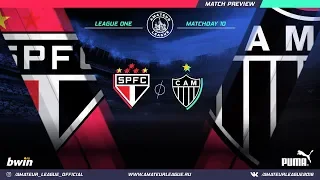 Amateur Ameriсa League One /11 тур /   Сан-Паулу vs Атлетико Минейро