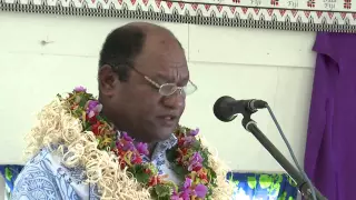 Fijian Minister Mr. Osea Naiqamu officiates the launch of  International Day of Forests.