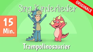 🦖 Trampolinosaurier | Spiel- und Bewegungslieder | JiMi FLuPP Collection | Sing Kinderlieder