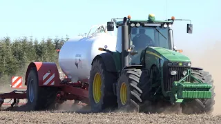 John Deere 8530 in the field injecting ammonia w/ 12-meter wide Ammonia Rig | Cool Setup PURE Sound