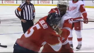 Givani Smith and Aaron Ekblad Fight | Panthers vs Red Wings 2-7-21