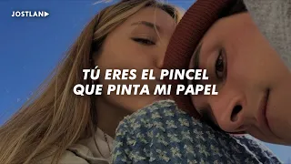 tú eres el pincel que pinta mi papel, tú llenas de color mi vida | Lauri Garcia - Miel (Letra)