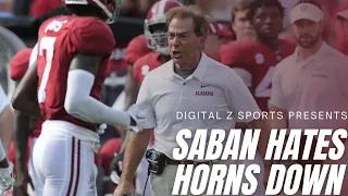 Nick Saban HATES Horns Down: BREAKDOWN