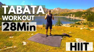 Tabata full body workout 28 min / Interval training music