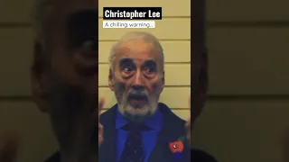 A chilling warning from Christopher Lee…