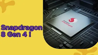 Snapdragon 8 Gen 4 - Процессор с Частотой CPU 4.0GHz?