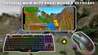 TUTORIAL! Cara Menggunakan Mouse & Keyboard Di Mcpe 1.17 (HANDCAM)!