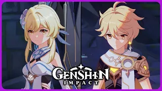 Traveler reunites with their sibling for the first time - Genshin Impact 1.4