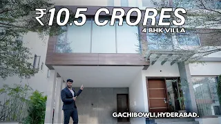 Luxury 4BHK Villa  @10.50 Crores in Gachibowli | | Ultra Luxury Triplex Villa For Sale in Hyderabad