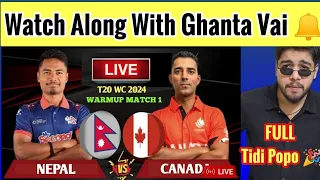 LIVE🔴 Nepal vs Canada Warmup Match T20 Worldcup 2024