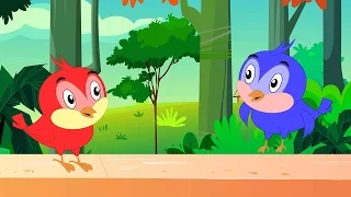 Two Little Dicky Birds Sitting On a Wall  - Nursery Rhyme with Lyrics