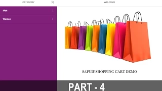 SAPUI5 - Shopping Cart Tutorial - Part 4
