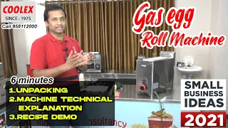 10 HOLE GAS EGG ROLL MACHINE UNPACKING,EXPLAINING IN DETAIL AND RECIPE DEMO,LOW INVESTMENT BUSINESS