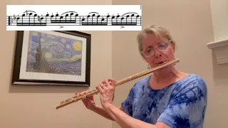 Flute Etude Op. 110, #16 in Bb minor from 24 Etudes Melodiques by Caspar Kummer