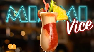Two blended drinks are always better than one | The Miami Vice Cocktail