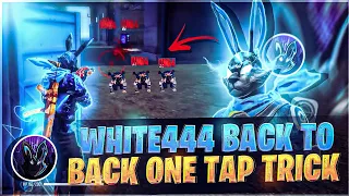 @WHITE444YT  Back To Back One Tap Headshot Trick 🥵🔥| How To Give Always Red Number Like White444