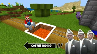 Traps for Mario in Minecraft - Coffin Meme