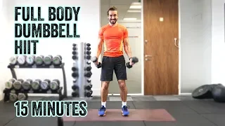 15 Minute Beginners Dumbbell HIIT Workout | The Body Coach TV