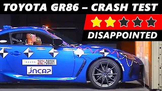 Toyota GR86-Crash test | Toyota GR86 achieves 2 star safety rating | Subaru BRZ Crash test Rating