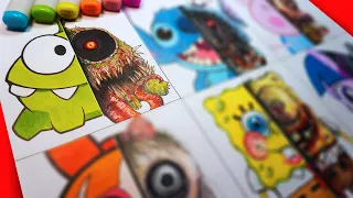 HORROR Artist Draws KIDS CARTOONS ✍️ Disney, Peppa Pig, MLP + More! (SCARY)