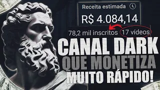 CRIEI UM VÍDEO PARA CANAL DARK QUE MONETIZA RÁPIDO PARA GANHAR DINHEIRO NO YOUTUBE (ENSINEI TUDO)!