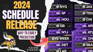 Minnesota Vikings Schedule 2024 RELEASE: Way to EARLY PREDICTION!