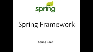 Spring Boot Framework Введение