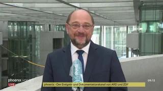 phoenix tagesgespräch mit Martin Schulz (SPD) zur deutschen EU-Ratspräsidentschaft am 08.07.20