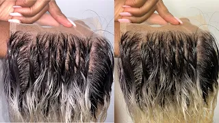 How To: Dye Your Roots Dark On 613 Blonde Hair| 5x5 Lace Closure| Link'D Hair Extensions