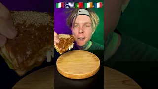 🇮🇹🇬🇷🇵🇹🇮🇪🇫🇷 // #asmr #food #funny #mukbang #snack #sushimonsters